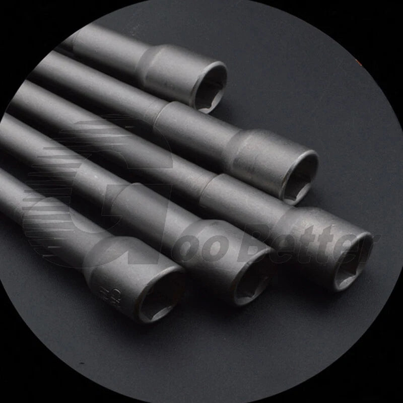 Magnetic 200mm Extended Hexagonal Socket Wrench Hexagonal Bit Dia 5.5-19mm