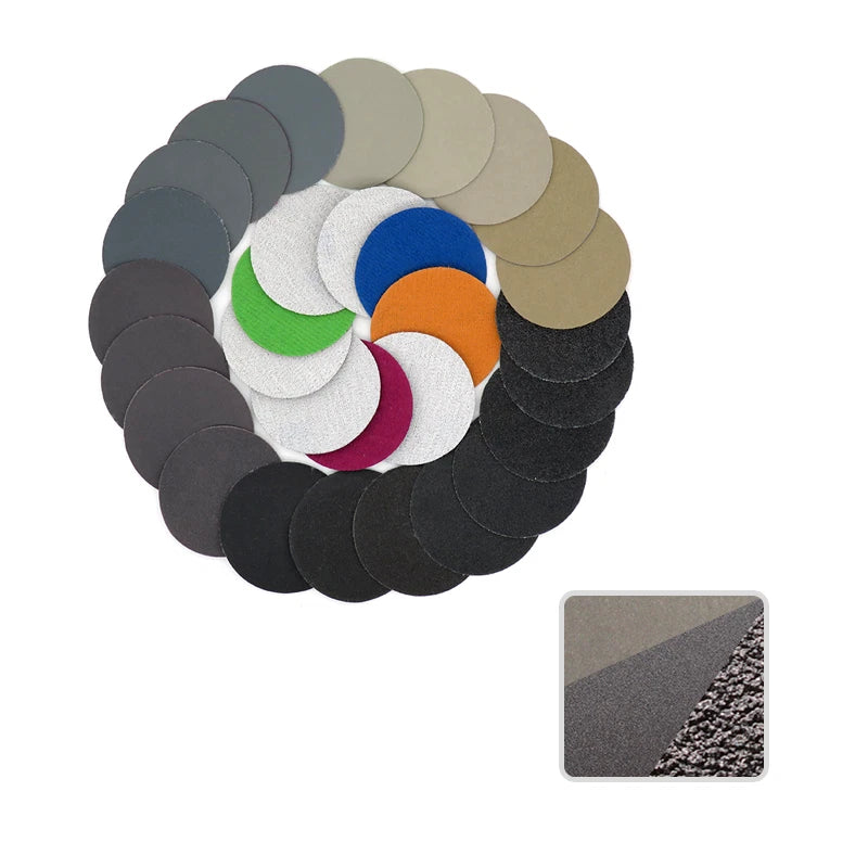 2" Inch 50mm Wet And Dry Sandpaper Sanding Disc Hook & Loop P60-P10000 Polishing