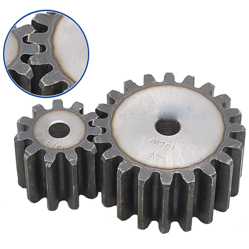 Module 4M Flat Gear Motor Transmission Spur Gear 10T to 38T  Gears With Screw