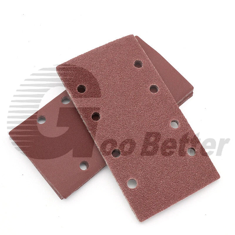 Hook and Loop 1/3 Punched Sanding Sheets 93 x 185mm Sandpaper Pads 40-800 Grit