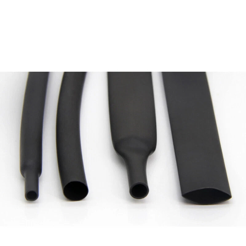 Black Heat Shrink Tubing 2:1 Ratio – Waterproof Wire Sleeving, φ0.6mm–φ210mm