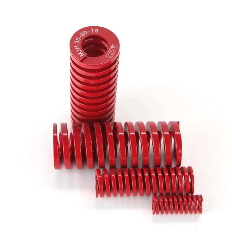 Red-Medium Duty Load Compression Spring Die Springs O.D:8-22mm Length:20-175mm
