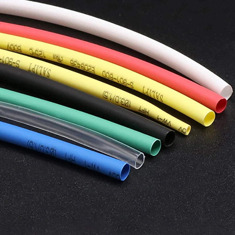 2:1 Polyolefin Heat Shrink Tubing — φ3.5mm to φ6mm, Multiple Colors & Lengths