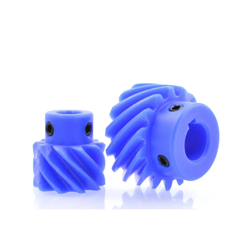 Plastic Helical Gear Mod 1/1.5 /2 45° 13-26 Teeth Nylon Motor Pinion Bore 6-16mm