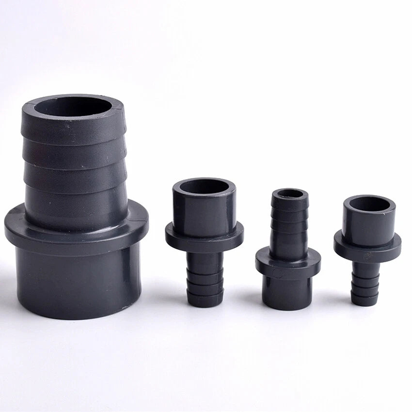 Hosetail Connector Barbed Connecting Pond Pool Hose Pipe Adhesive Fitting 8~63mm