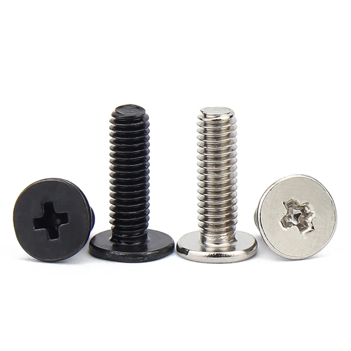 Phillips Low Wafer Head Machine Screws M2-M4 – Nickel or Black Zinc Plated for Laptop & Computer Repair