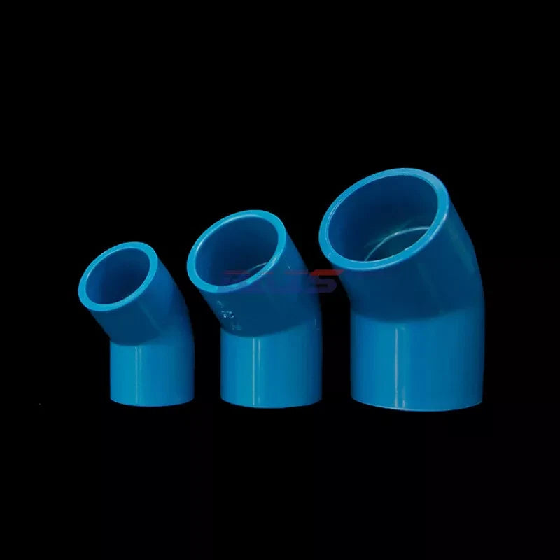 PVC 45 Degree Elbow Pressure Fittings Adhesive Water Pipe Fitting ID 20mm~ 200mm