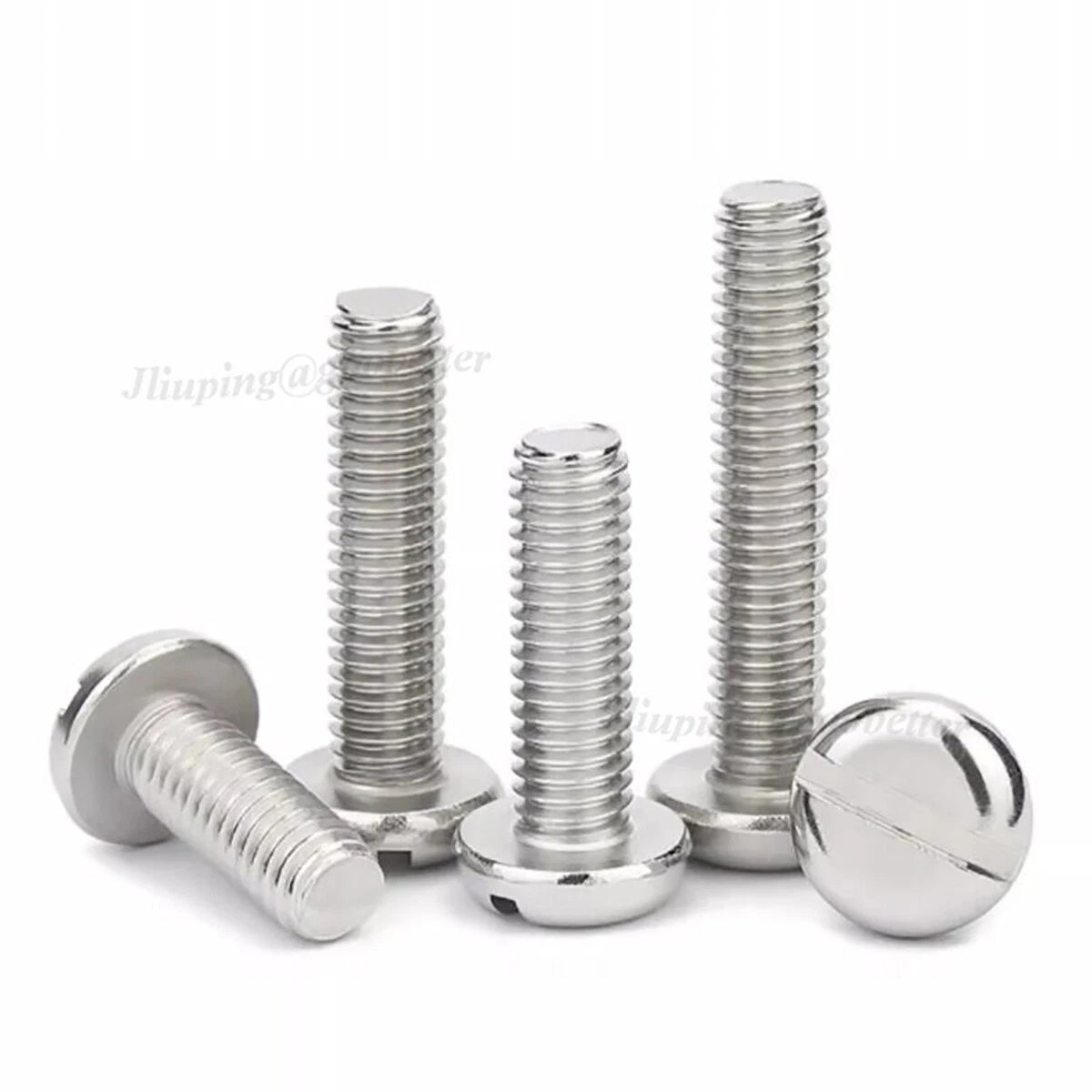 Slotted Pan Head Machine Screws – A2 Stainless Steel, M1.6 to M10, Fully Threaded - HomeDIYer