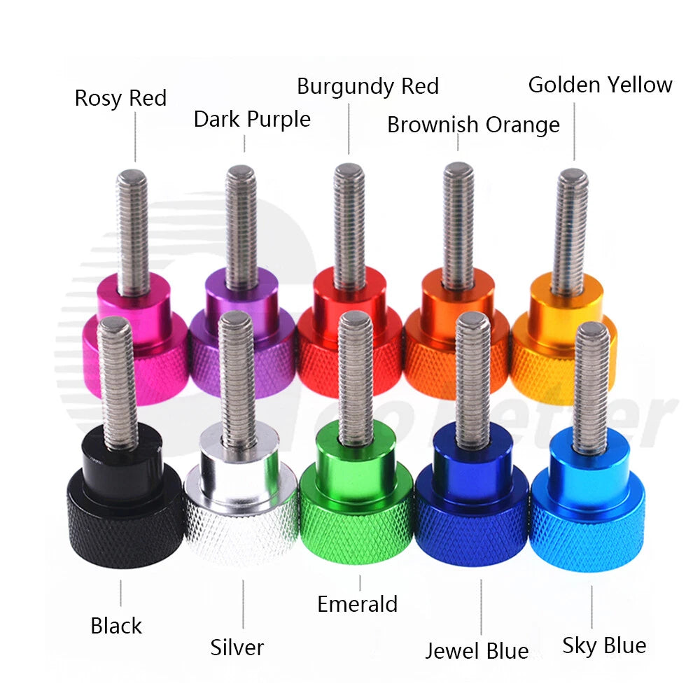 4pc M5 Adjustable Knurled Thumb Shoulder Screws 6-100mm Stainless Steel Aluminum