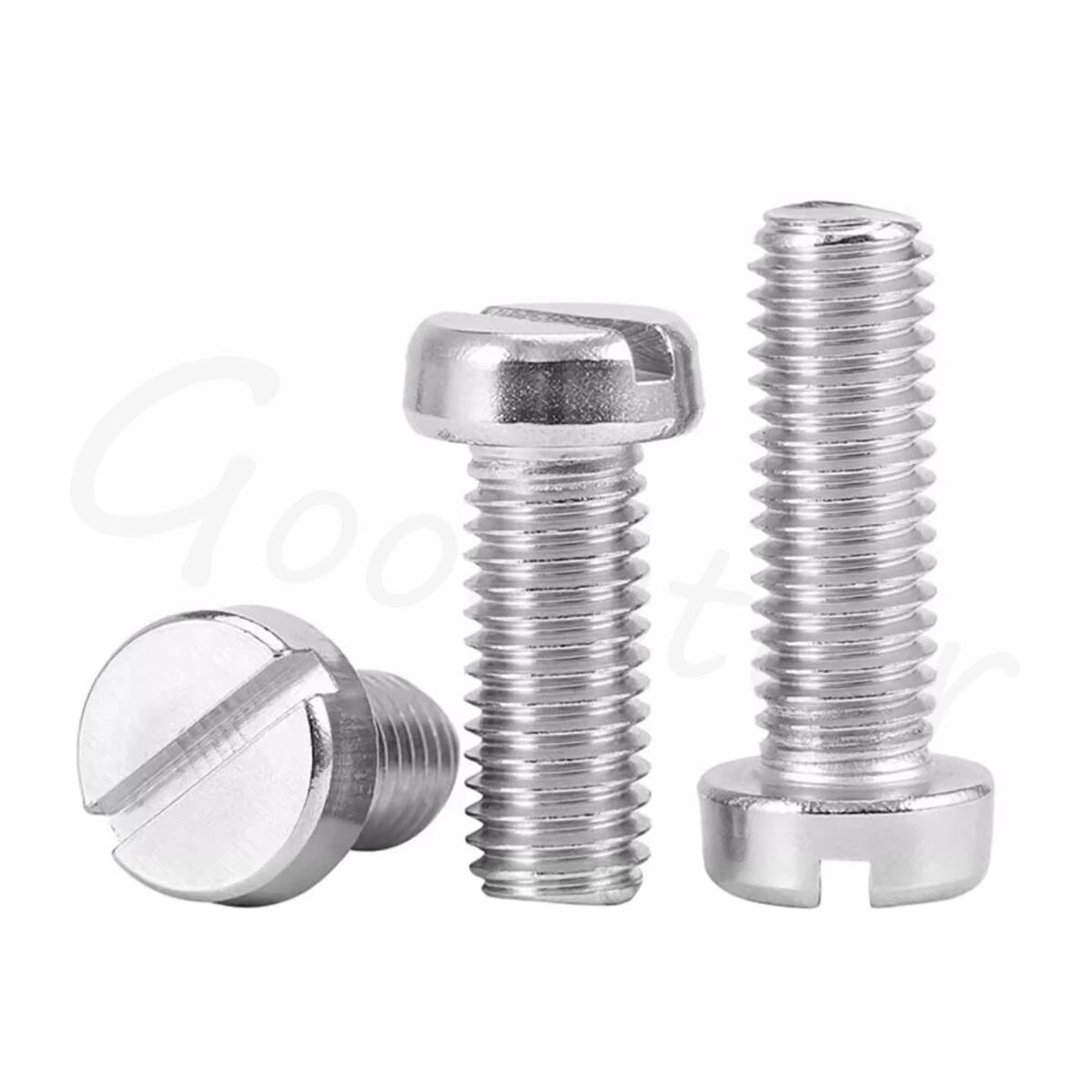 M1.6 M2 M2.5 Slotted Cheese Head Machine Screws – DIN 84, 304 Stainless Steel, Fully Threaded - HomeDIYer