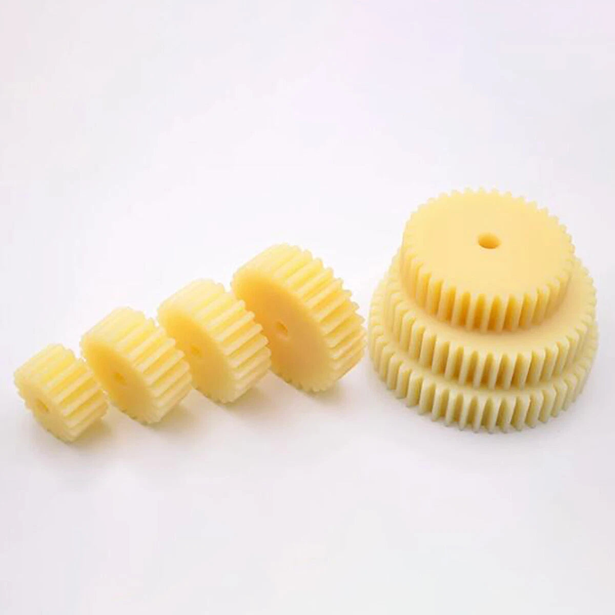 2 Mod Spur Gear Plastic Nylon Gear 10T-50T Teeth Transmission Gear for CNC Motor