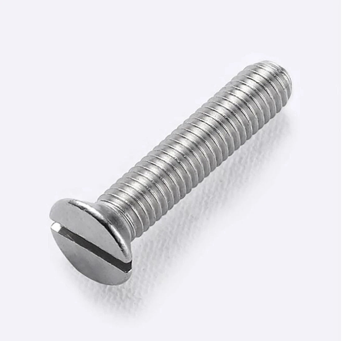 M3 M4 M5 Flat Head Slotted Machine Screws — 304 Stainless Steel Countersunk