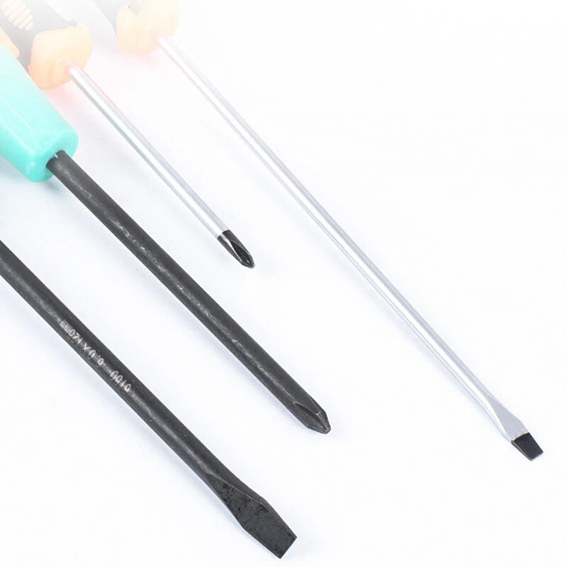 Screwdriver Set Phillips Crosshead Slotted Flathead Non-Slip Precision Tool Hex