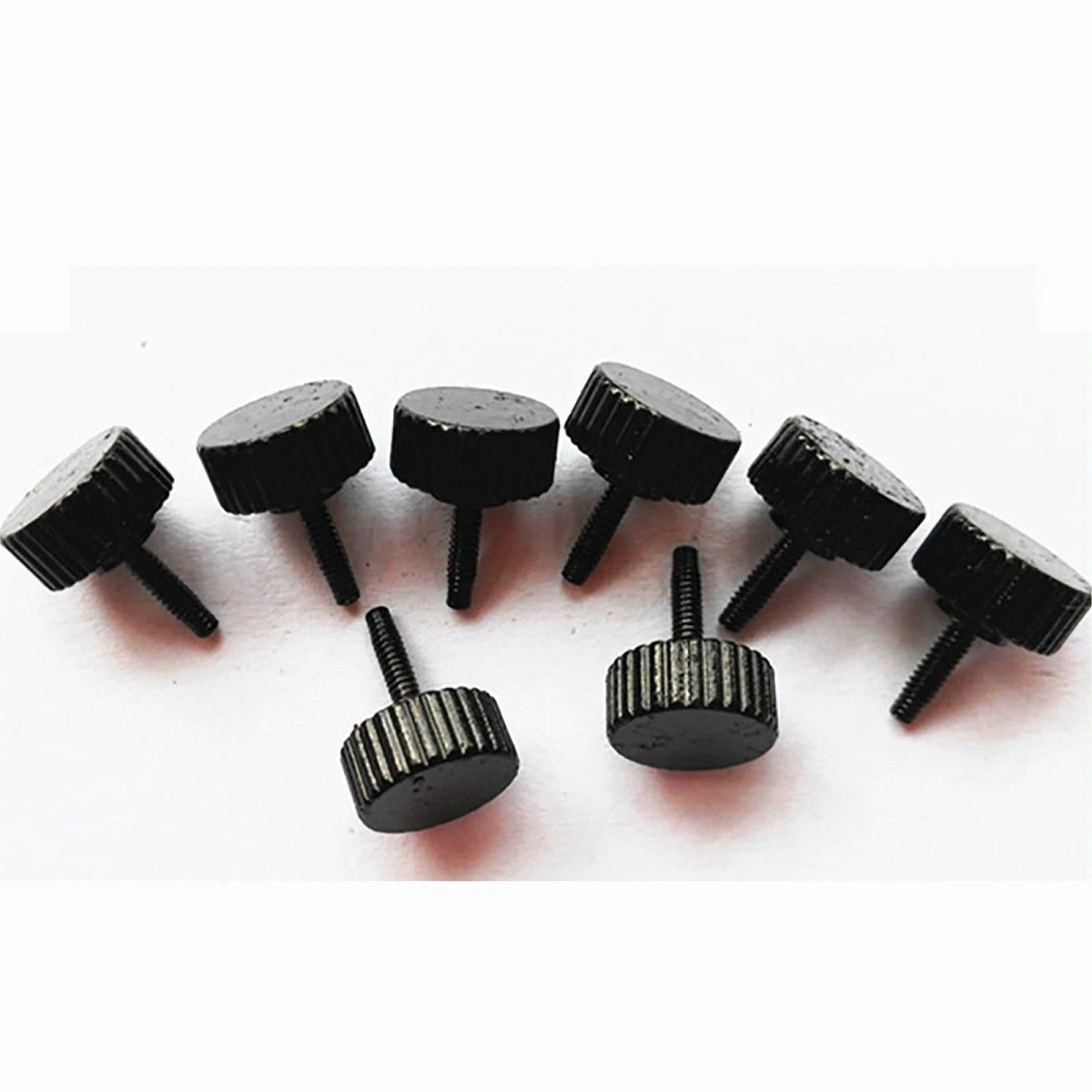 M1.6 High‑Type Knurled Thumb Screw – Black Carbon Steel Hand Grip Bolt (3–10mm) - HomeDIYer