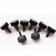 M1.6 High‑Type Knurled Thumb Screw – Black Carbon Steel Hand Grip Bolt (3–10mm)