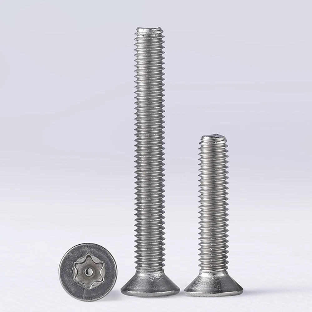 M3 M4 M5 M6 Countersunk Torx Machine Screws – A2 Stainless Steel, Fully Threaded (4–50mm Overall Length)