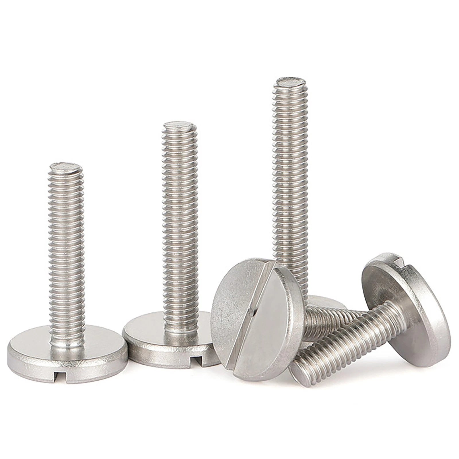 A2 Stainless Steel Slotted Large Head Machine Screws — Wide Pan Bolt DIN 921 | M2–M10