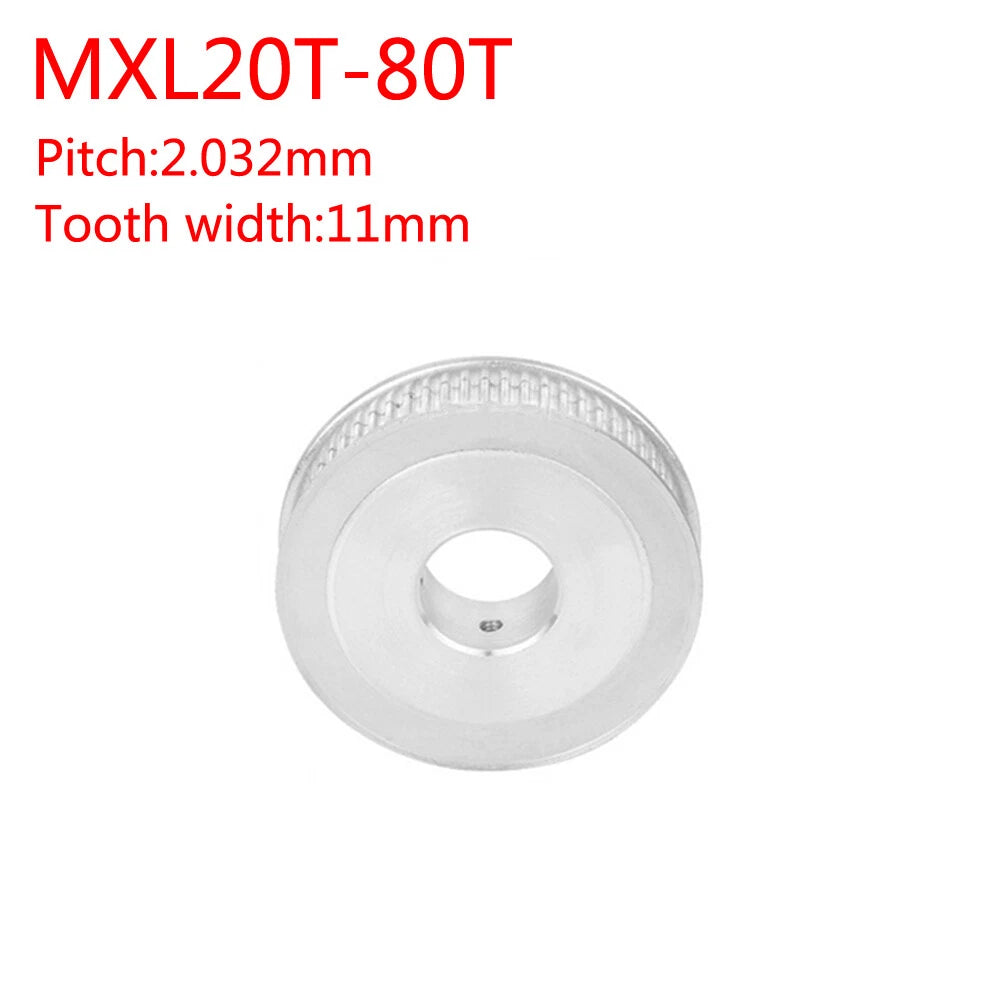 MXL 20-80T Timing Belt Pulley Pitch 2.032mm AF-type Synchronous Wheel Width 11mm