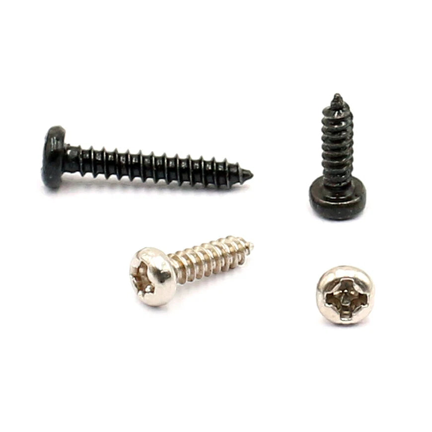 M2 Pan Head Self Tapping Computer Screws – Bright Nickel & Black Zinc