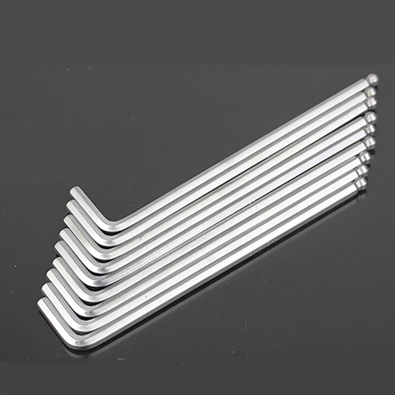 Extra Long Metric Allen Key Hexagon Hex Ball End Wrench Hand Tools 1.5mm - 10mm