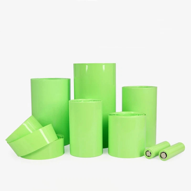 PVC Heat Shrink Tubing – Fruit Green, 2:1 Ratio, 15mm to 450mm Wide