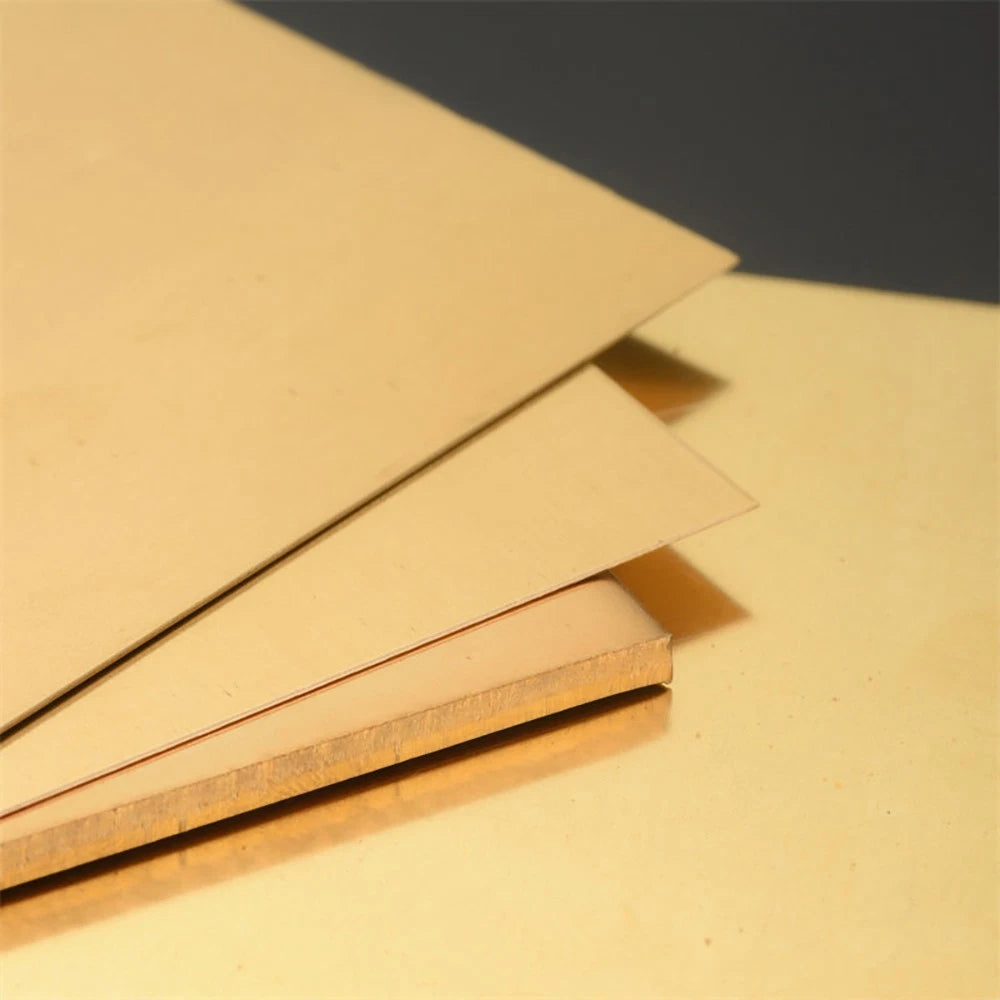 Thin Brass Sheet Metal Plate Thick 0.5/0.8/1/1.2/1.5/2mm-6mm Jewellery Making