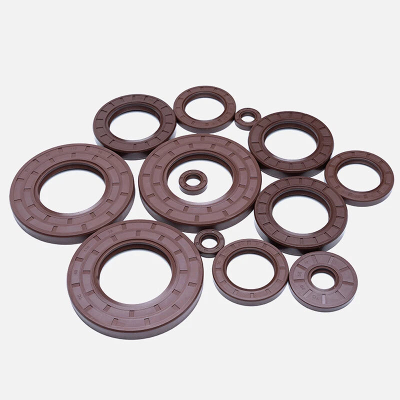 TC Skeleton Oil Seal — Fluorine Rubber Rotary Shaft Lip Seal Ring (Multiple Sizes)