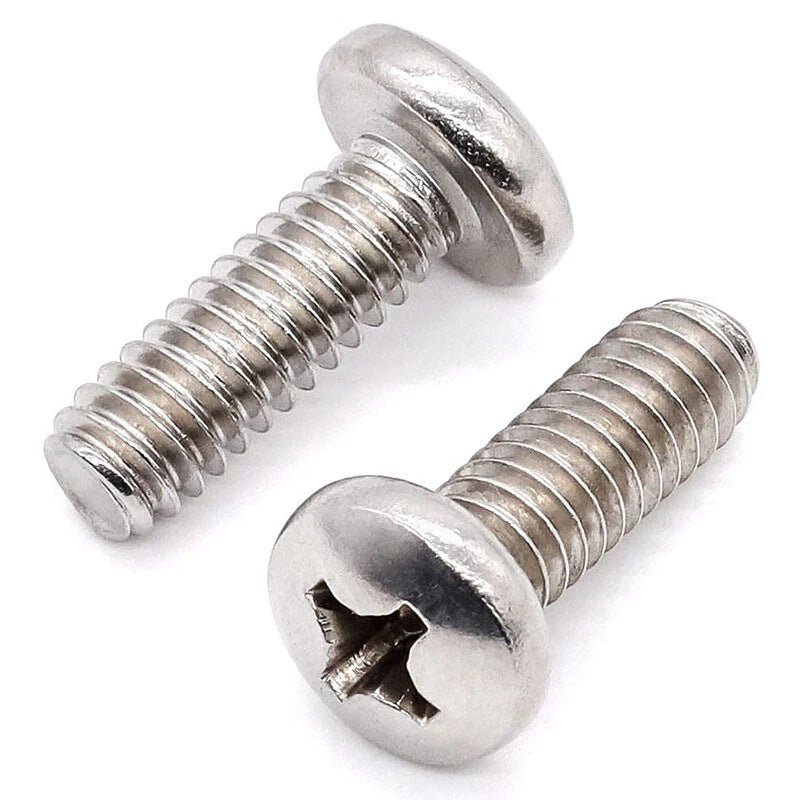 Stainless Steel Pozi Pan Head Machine Screws M8 and M10 Multiple Lengths - HomeDIYer