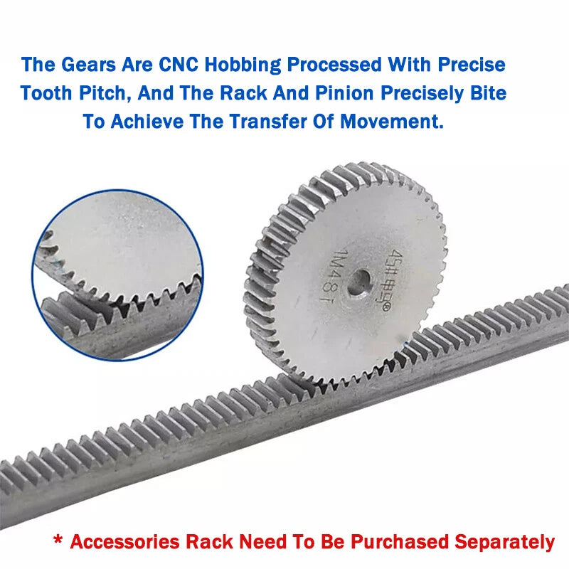 1 Module 12-150 Teeth Spur Gear Thickness 10mm OD 14-152mm Flat Gear Pinion Gear