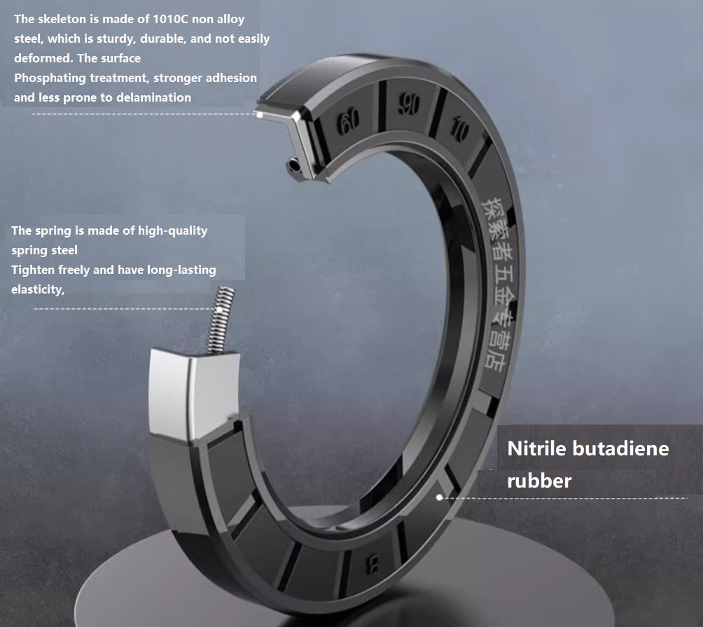 TC Oil Seal 26mm ID NBR Nitrile Rotary Shaft Lip Seal — R23 Metric Sizes