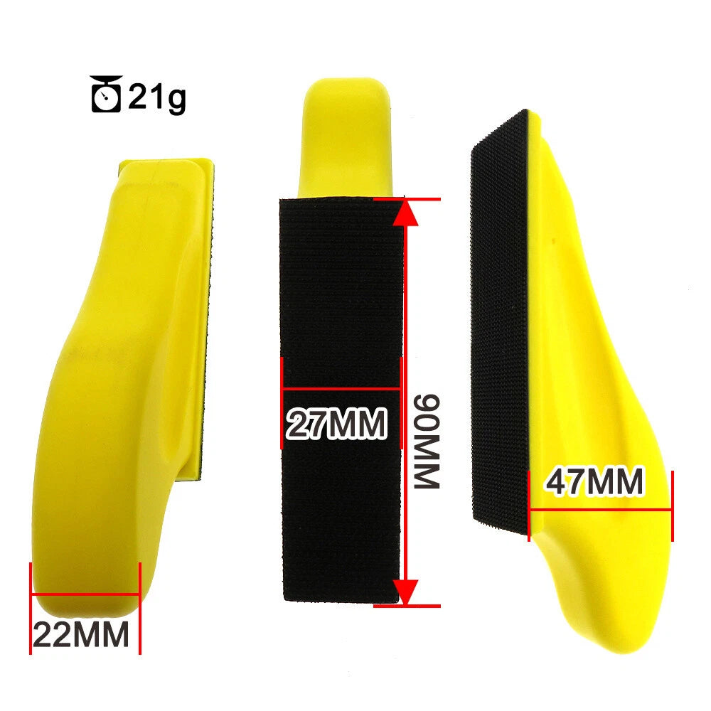 Rectangular & Triangular Hand Sanding Blocks — PU Foam Hook & Loop Pads for Sandpaper and Polishing