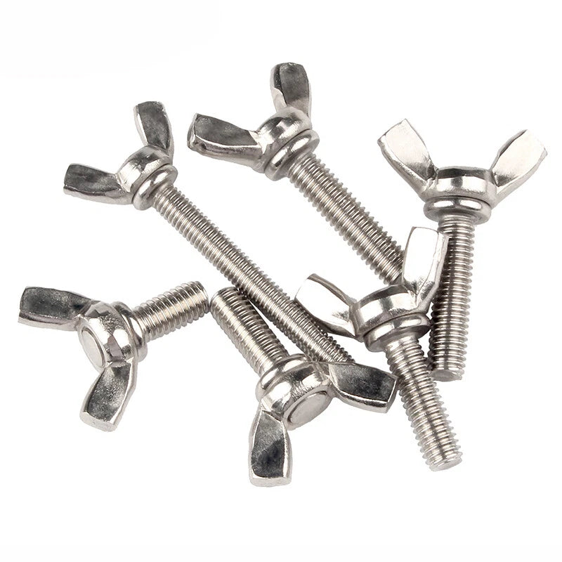 Steel Butterfly Wing Screw Bolt Thumb Screws Bolts Metric M3 M4 M5 M6 M8 M10 M12