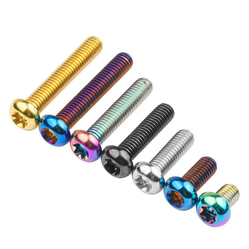M6 Titanium Round Head Torx Screws – T30 Drive, Grade 10.9, 10–35mm Lengths (Ultra‑Light & Corrosion‑Proof)