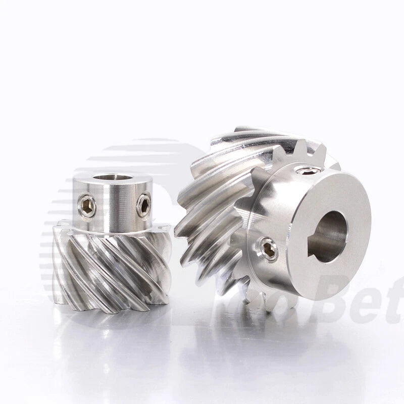 Helical Gear Stainless Steel Mod 1,5 45° Left-hand 10/13/15 Tooth Motor Pinion