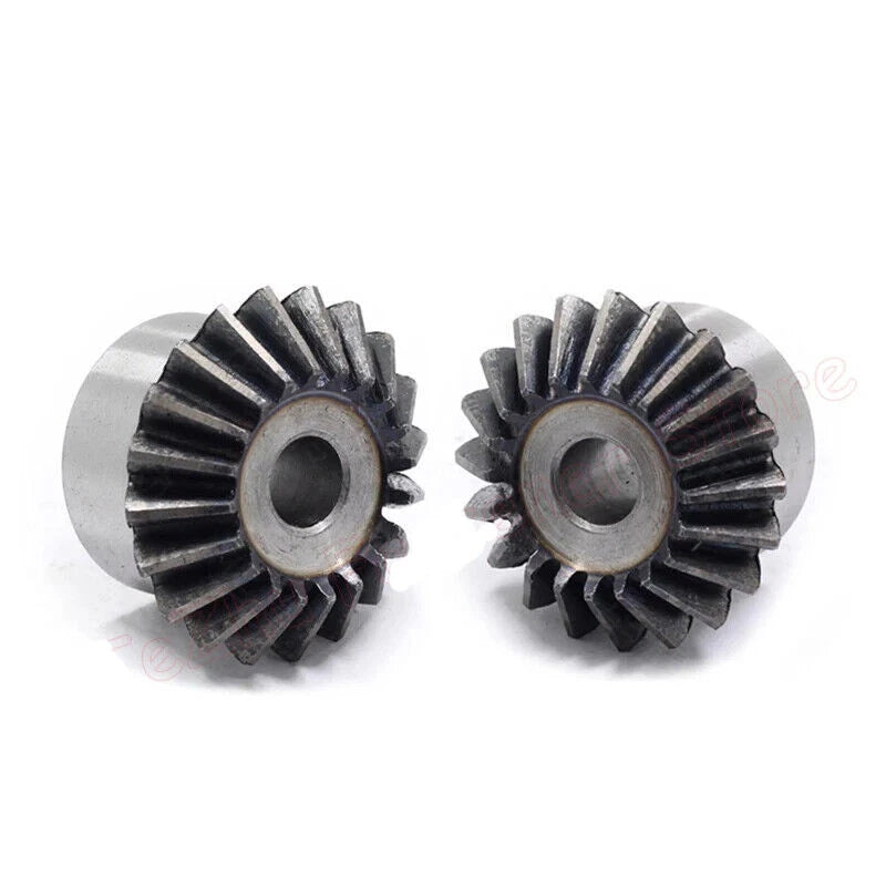 1M 1.5M 2M Bevel Gear 15 - 20 Teeth 1:1 90° Meshing Angle 45# Steel Drive Gear