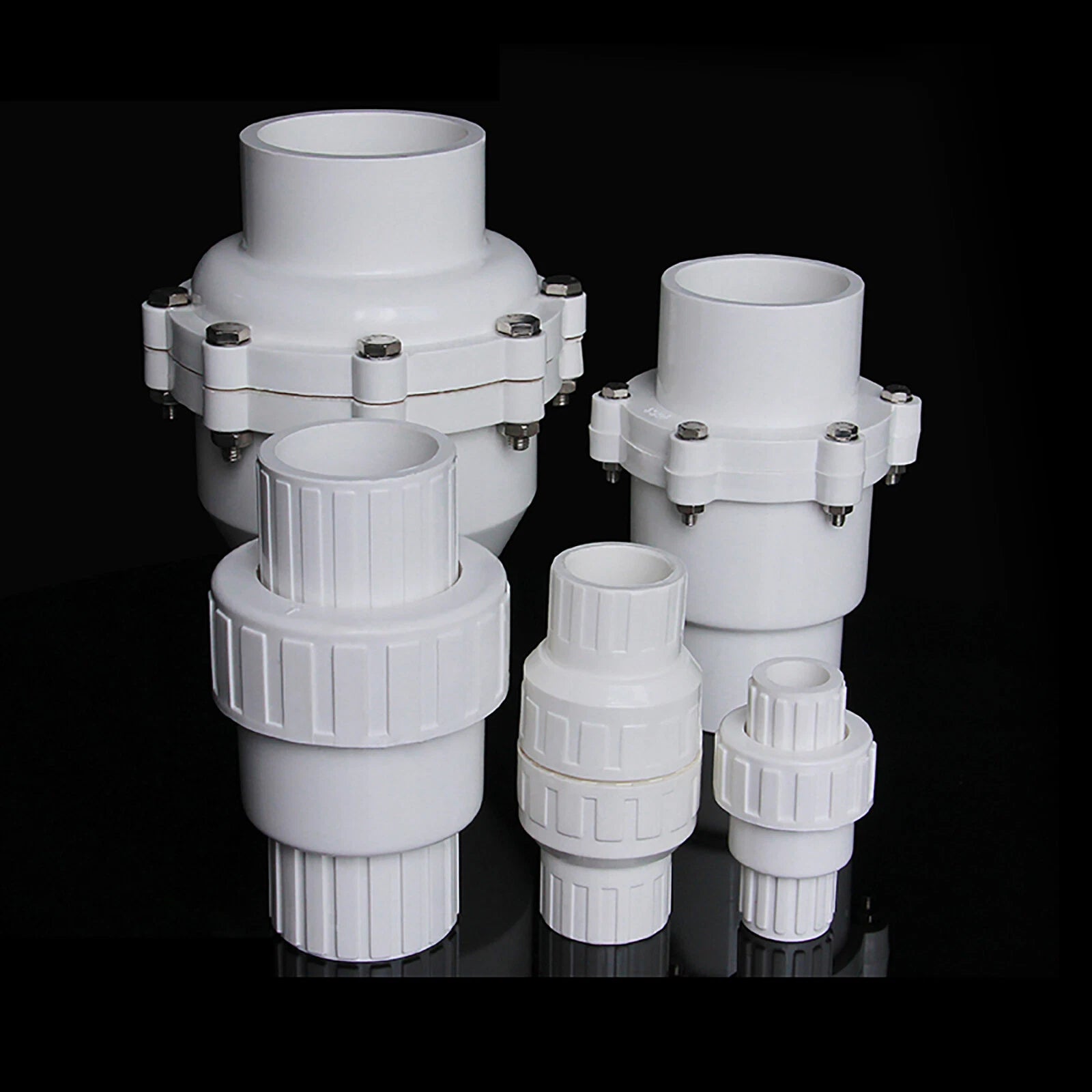 PVC Check Valve  25 - 75mm One Way Non-return Valve Water Adhesive Pipe Fittings