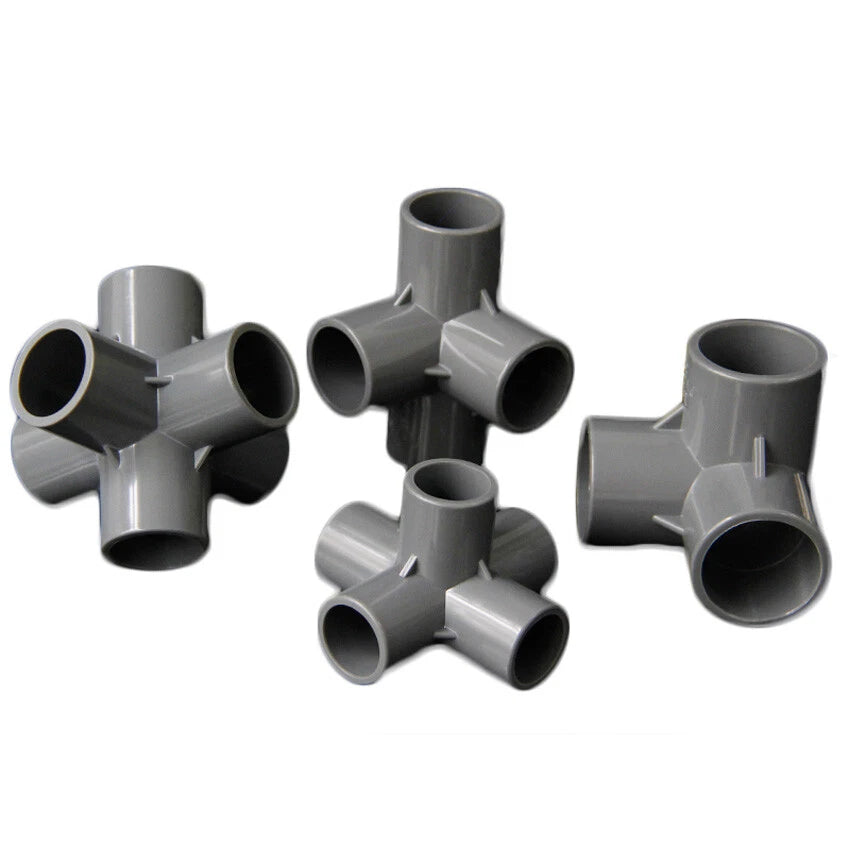 PVC 3 4 5 6-Way Equal Water Supply Pipe Fittings Adapter Connector ID 20mm-50mm
