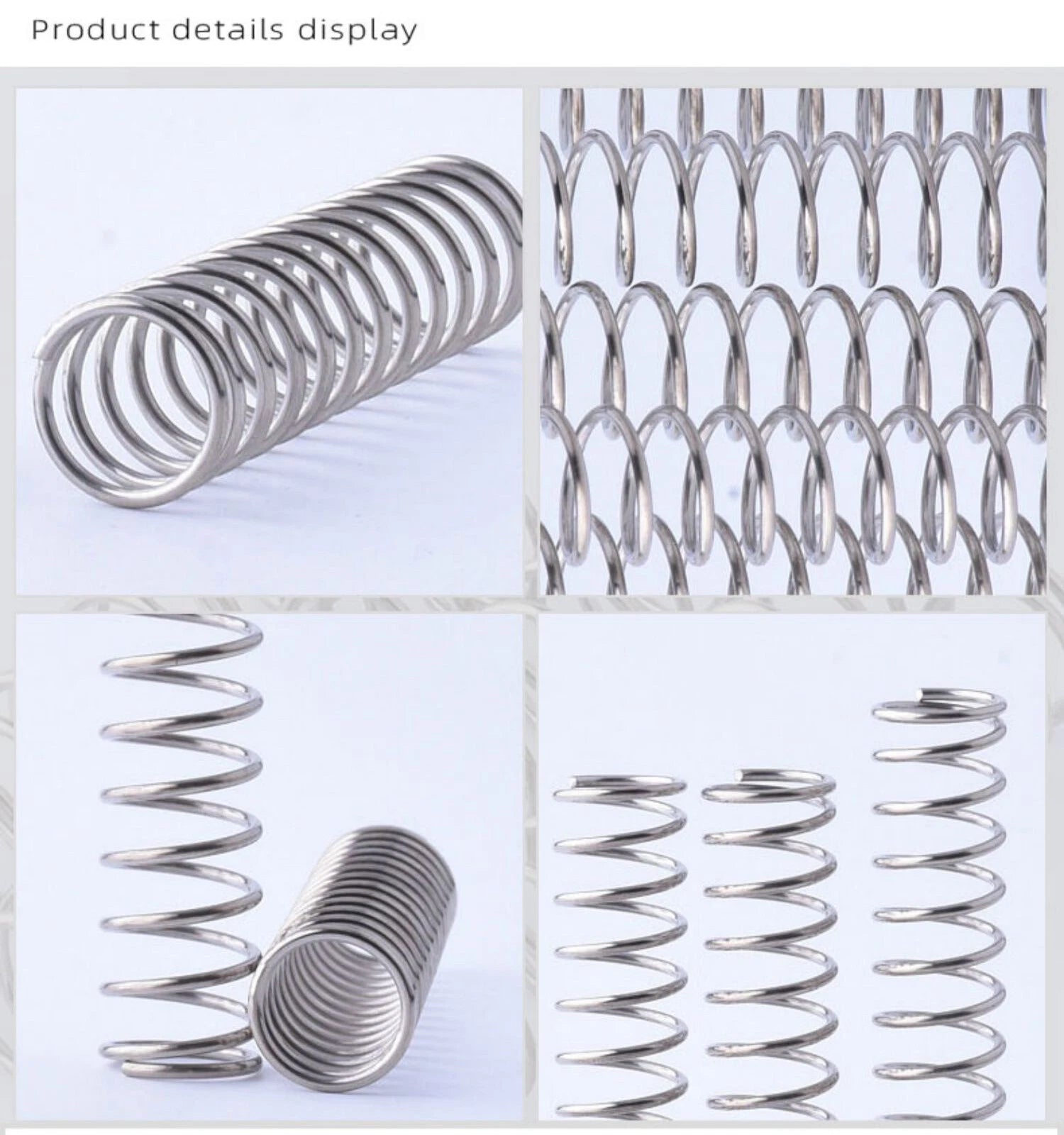 Compression Spring A2 304 Stainless Steel Wire Dia 0.7mm - 0.8mm Various Length