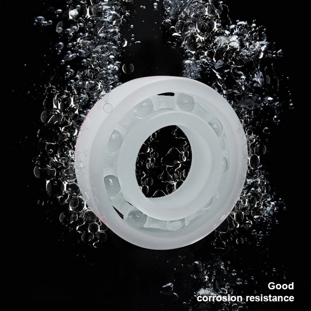 Bore 3mm-50mm PP Plastic Deep Groove Ball Bearings Polypropylene Anti-Corrosive