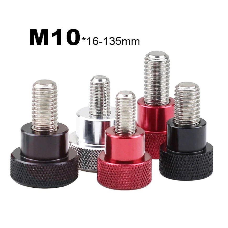 M3–M8 High‑Type Knurled Thumb Screws – Aluminum Handle + Stainless Steel Thread (6–135mm Lengths) - HomeDIYer