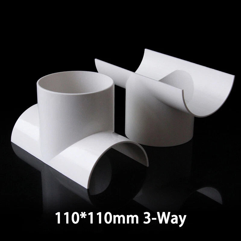 PVC Repair Pipe Fitting Reducing Tee Reducer Drain Pipe Fittings White 50-200mm