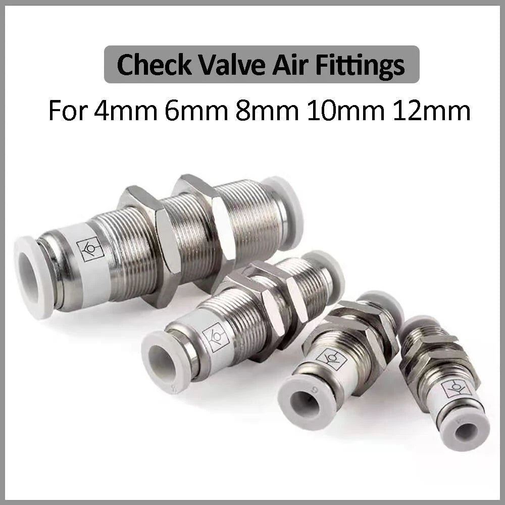 Nylon Pneumatic Bulk Head hose tube inline push fit connector 4mm 8mm 10mm 12mm