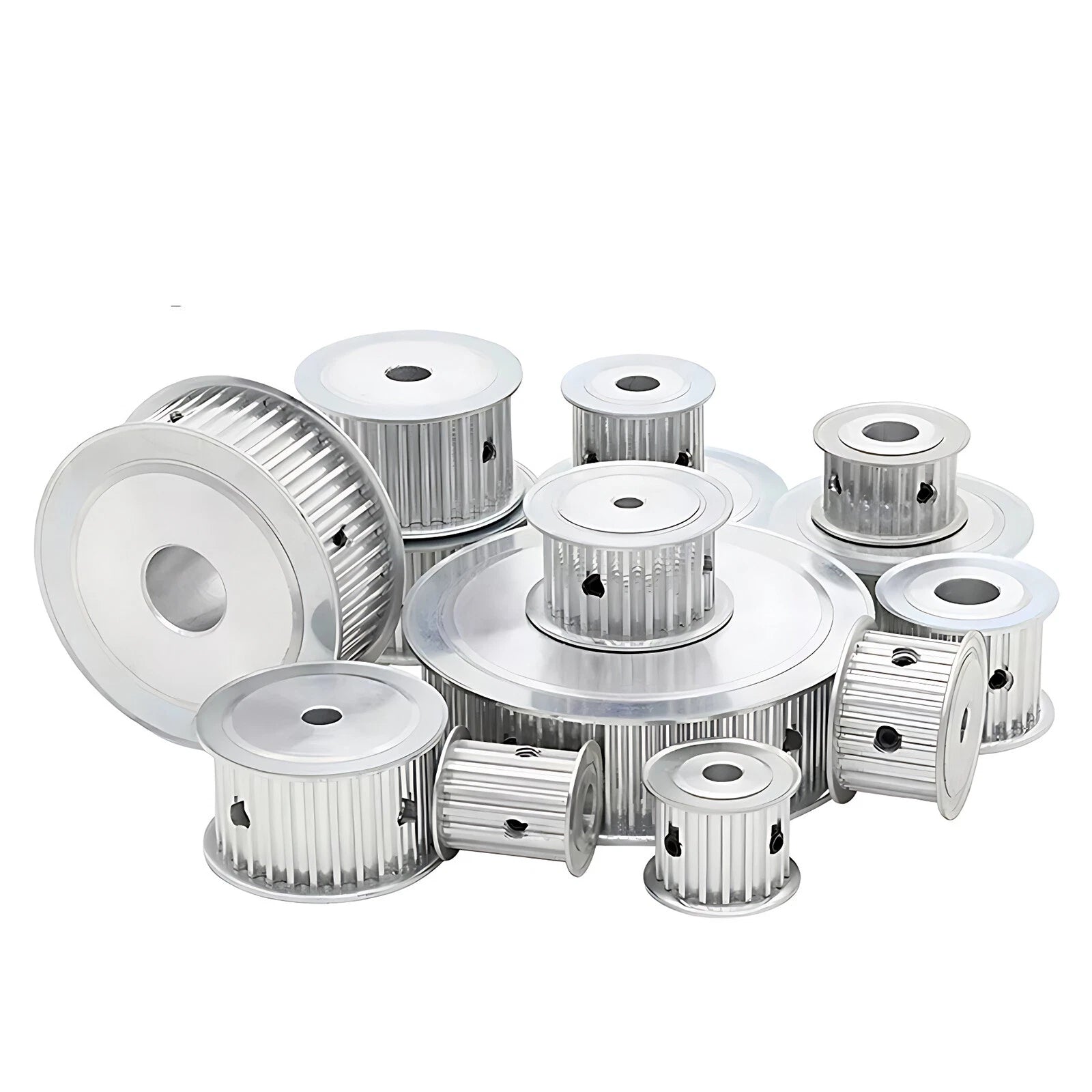 5M 10-100T Timing Belt Pulley Gear Wheel Sprocket 5-25mm Bore For 20mm Beltwidth