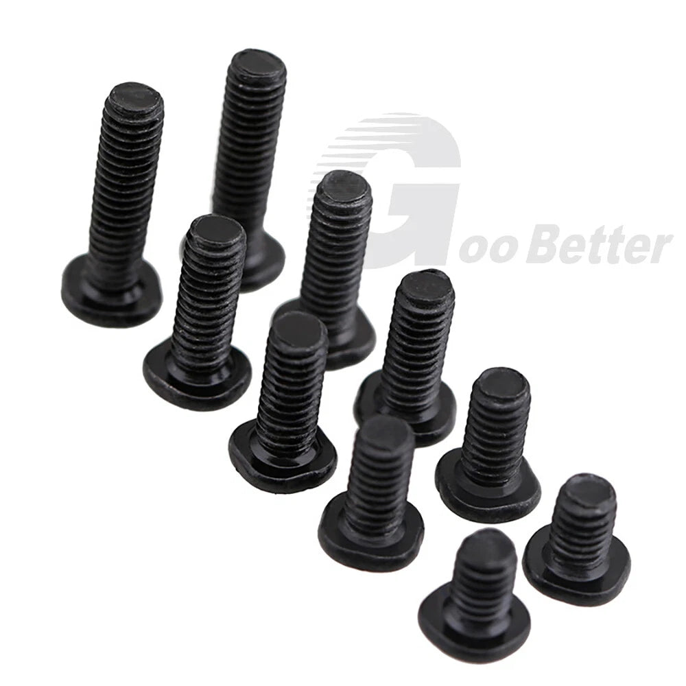M4 Ultra Thin Flat Wafer Head Phillips Screws – Nickel or Black Zinc Plated, Carbon Steel (6–16mm Lengths)