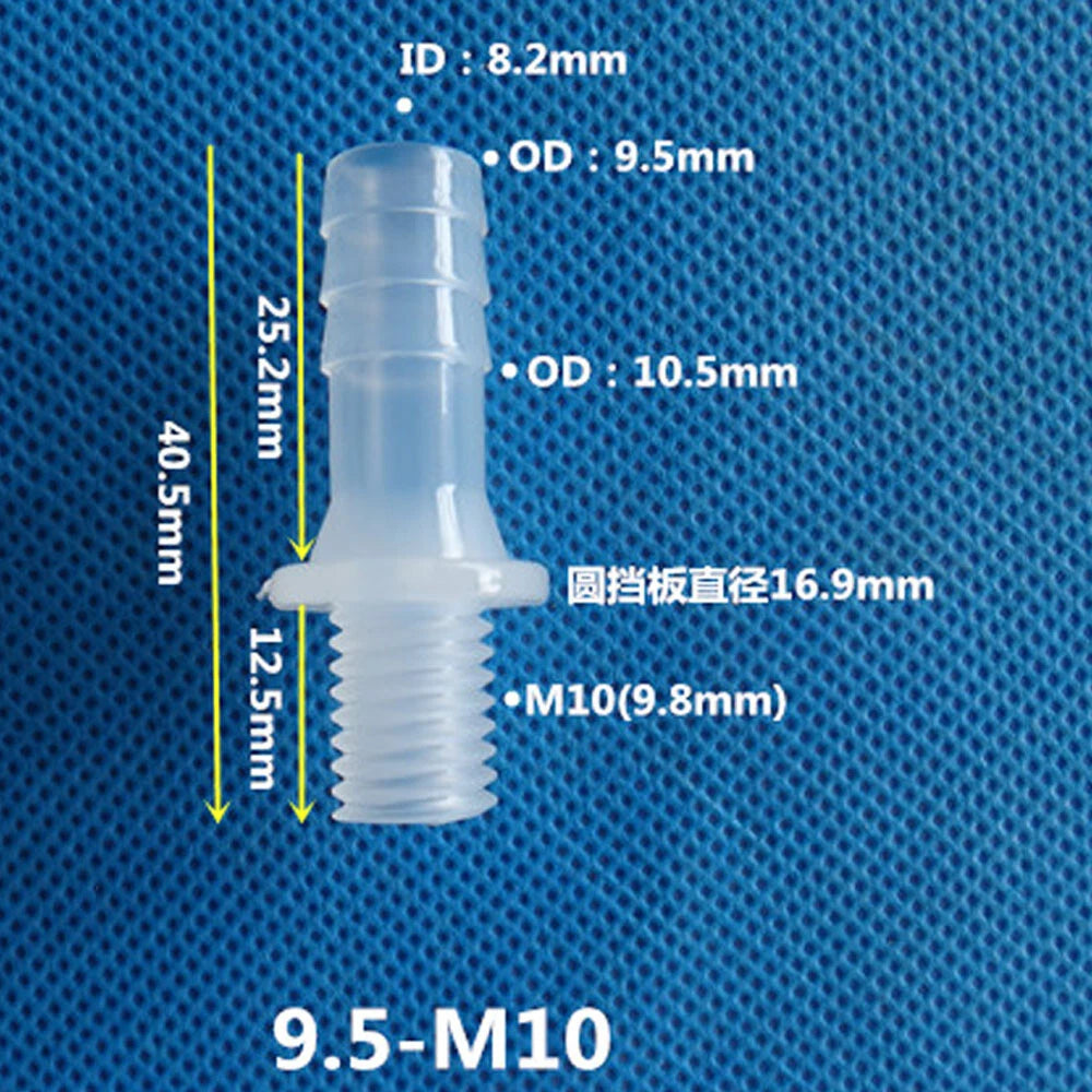 BSP Metric External Thread Straight Barb Connector – Plastic Hose Pipe Fitting