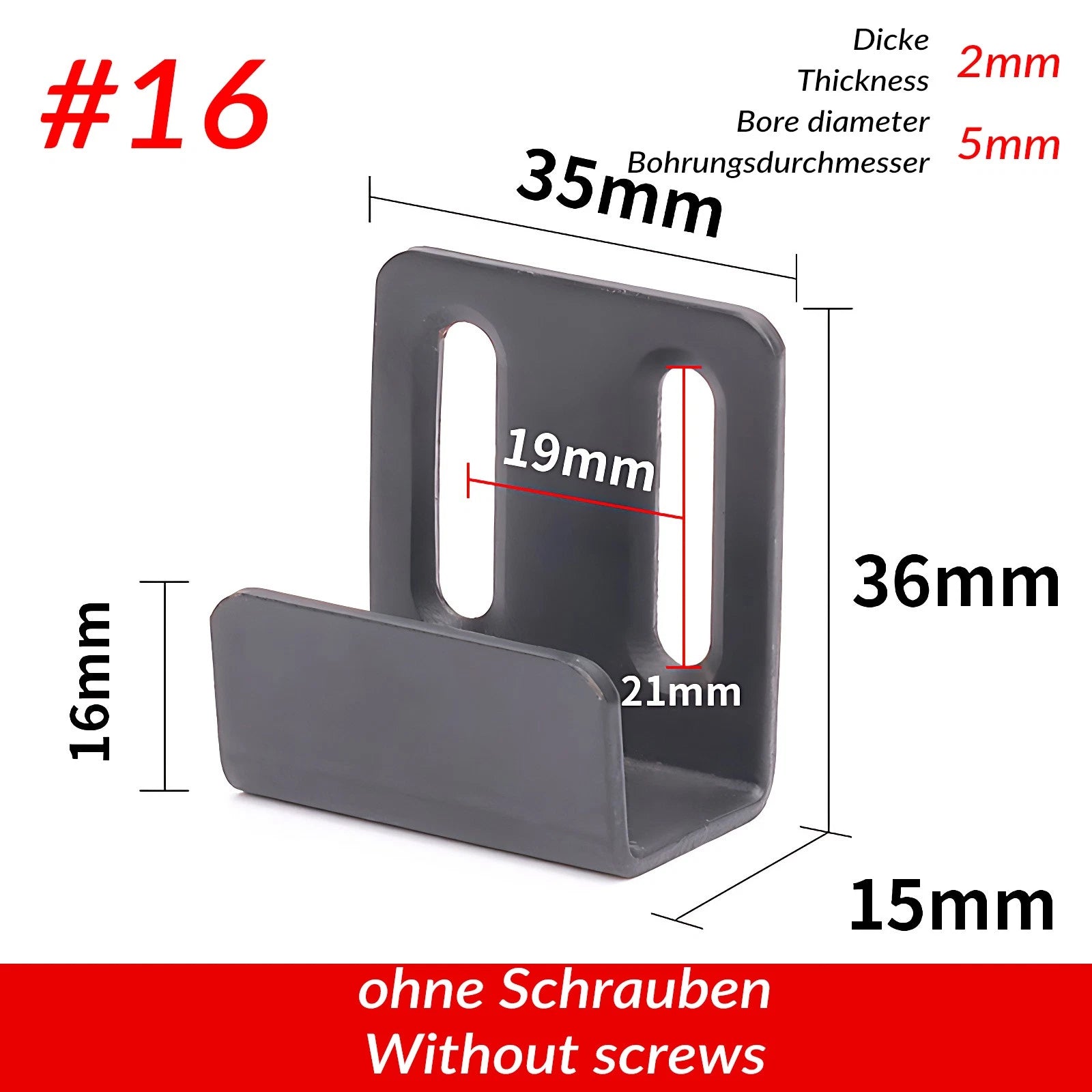 U Shaped Brackets Flat Hooks Stainless Hooks Ceramic Tile Display Bracket