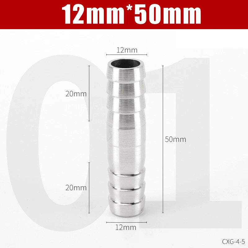 Stainless Steel BSP Hose Tail Connector Fitting — Y / L / T / Inline Type
