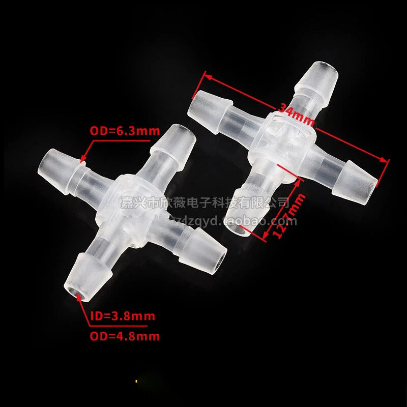 Plastic Hose Pipe Connector Reducing Fitting Plastic Barbed Fuel Water Vacuum