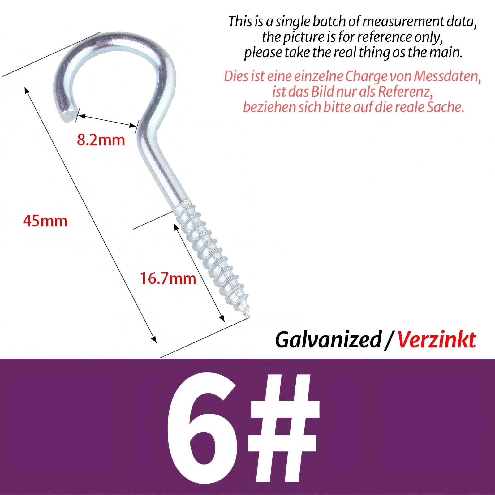 Screw-In Eye Hooks & Open Hooks — Nickel, Zinc & 304 Stainless, 16–106mm, All Sizes