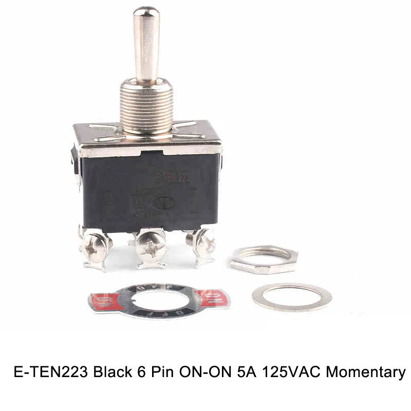Toggle Switch Heavy Duty ON-OFF ON-ON ON-OFF-ON – MTS E-TEN PS DS438 Series 125VAC 250VAC